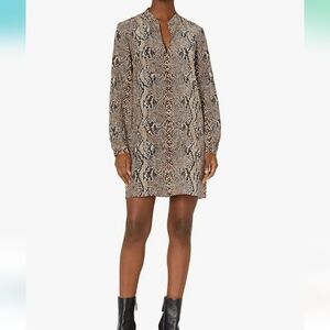Joie Briona Snake Print Shift Dress Size XS